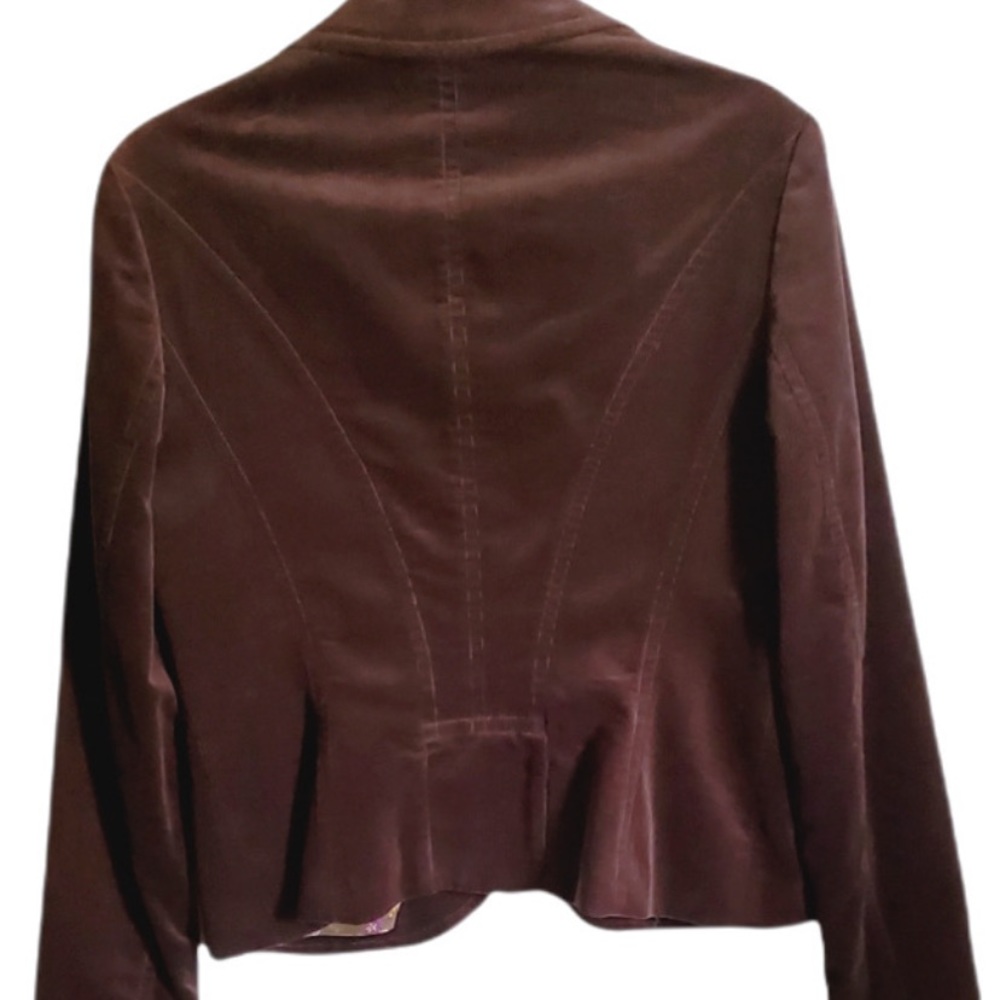 Nine West Y2K Brown Vintage Corduroy Double Button Blazer - Picture 3 of 5